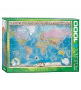 Пазлы Карта мира 1000